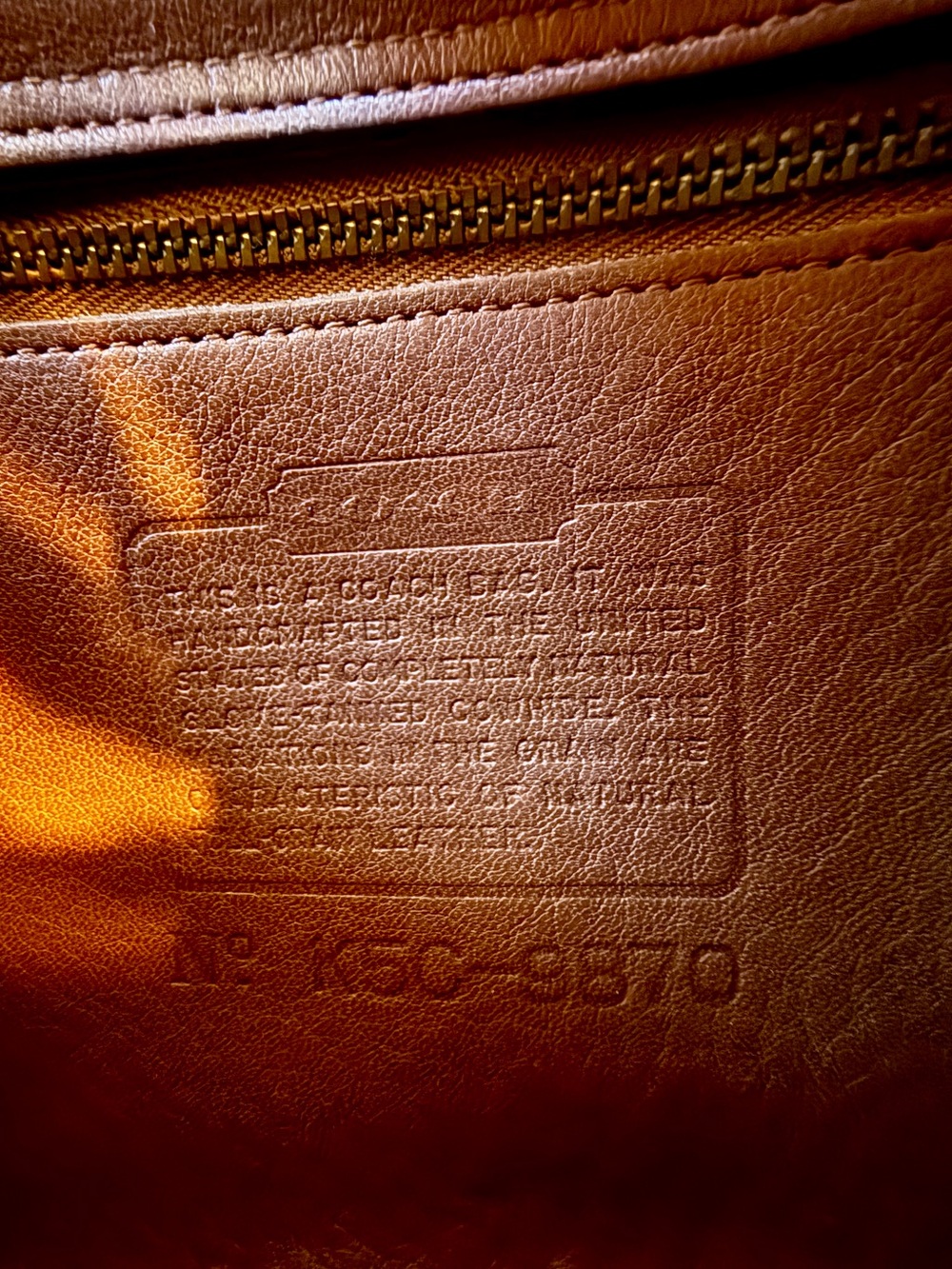 Vintage Coach Court bag in British Tan 9870 - Picture 14 of 16